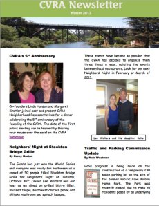 Winter 2013 CVRA Newsletter