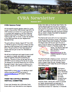 Summer 2017 CVRA Newsletter